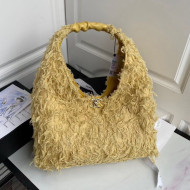 Chanel Tweed Large Hobo Bag AS2292 Yellow 2020