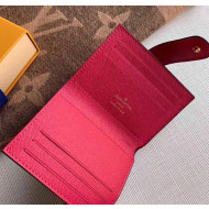 Louis Vuitton Monogram Canvas Victorinem Card Holder M66533 Hot Pink 2020