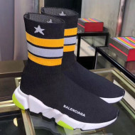 Balenciaga Stretch Knit Speed Trainers Boot Sneakers Black 2019