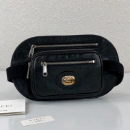 Gucci Men's Leather Belt Bag 575857 Black 2019
