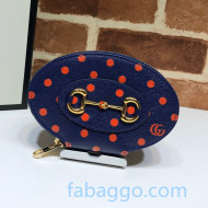 Gucci Dotted Leather Clutch 622040 Blue 2020