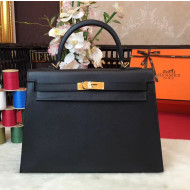 Hermes Kelly 32cm  Original Epsom Leather Bag Black