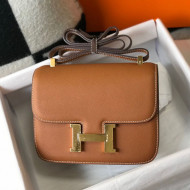 Hermes Constance Bag 18/23cm in Eosom Leather Brown/Gold 2021