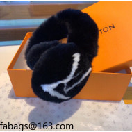 Louis Vuitton Fur Earmuff Black 2021 110416