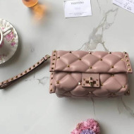 Valentino Candystud Clutch Bag in Soft Lambskin Leather 2018