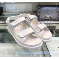 Chanel Flat Sandal G34445 White 2019