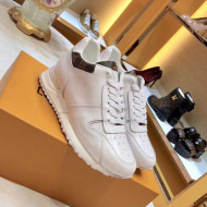 Louis Vuitton Run Away Sneaker in Silk Calfskin White/Monogram 2019