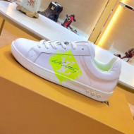 Louis Vuitton Luxembourg Sneaker 1A4OF6 White/Neon Yellow 2019(For Woman and Man)