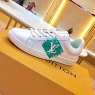Louis Vuitton Luxembourg Sneaker 1A4OF6 White/Green 2019(For Woman and Man)