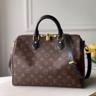 Louis Vuitton Speedy 30 Monogram Canvas Top Handle Bag M48284 Black 2020