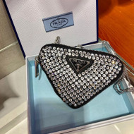 Prada Satin Mini pouch with Crystals 1NR005 2022