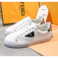 Fendi Bag Bugs Eyes and Leopard Sneaker White/Black 2018