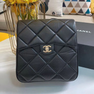 Chanel Quilted Lambskin Backpack AS1116 Black 2020