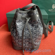Goyard Petitflot Drawstring Bucket Bag Grey 2020