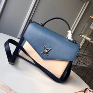 Louis Vuitton Mylockme Schoolbag Shaped Top Handle Bag M53891 Beige/Blue 