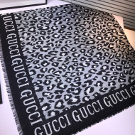 Gucci Cashmere Square Scarf G22010308 Grey 2022