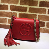 Gucci Soho Calfskin Mini Shoulder Bag 323190 Red 2021
