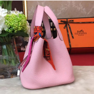 Hermes Original Togo Leather Picotin Lock PM/MM Bag Pink