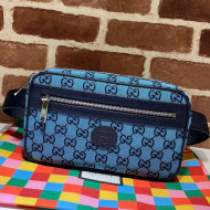 Gucci GG Multicolour Canvas Belt Bag 658657 Blue 2021
