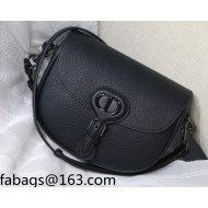 Dior Medium Bobby Bag in Litchi-Grained Leather All Black 2021