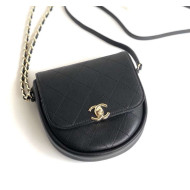 Chanel Quilting Lambskin Mini Flap Camera Bag Black 2019