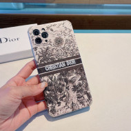 Dior Toile de Jouy iPhone Case Black 2021 05
