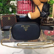 Prada Saffiano Leather Belt bag 1BL007 Black 2018