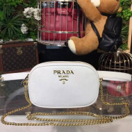Prada Saffiano Leather Belt bag 1BL007 White 2018