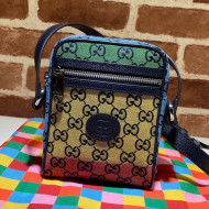Gucci GG Multicolour Canvas Mini Bag ‎658659 2021