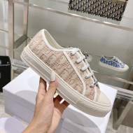 Dior Walk'n'Dior Sneakers in Nude Oblique Embroidered Cotton 2021 111591