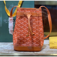 Goyard Petite Flot Bucket Bag Orange 2020