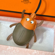 Hermes Lambskin Beetle Bag Charm 2022 03