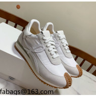 Loewe Suede & Fabric Sneakers White/Grey 2021 111742