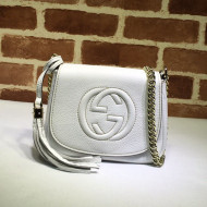 Gucci Soho Calfskin Mini Shoulder Bag 323190 White 2021