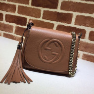Gucci Soho Calfskin Mini Shoulder Bag 323190 Brown 2021