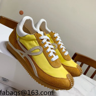 Loewe Suede & Fabric Sneakers Yellow 2021 111745