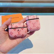 Louis Vuitton AirPods Pro Case in Monogram Leather Pink 2021