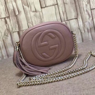 Gucci Soho Leather Mini Chain Bag 353965 Pink 2021