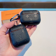 Louis Vuitton AirPods Pro Case in Monogram Leather Black 2021