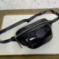 Fendi Glazed  Fabric Belt Bag Black 2019