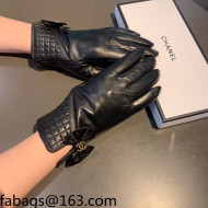 Chanel Lambskin and Cashmere Gloves Black 2021 19