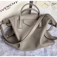 Givenchy Medium Antigona Soft Bag in Smooth Leather Grey 2020