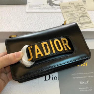 Dior Mini J'adior Flap Bag In Black Smooth Calfskin Summer 2018