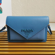 Prada Saffiano Leather Mini Bag 1BP020 Royal Blue 2020
