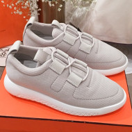 Hermes Team Fabric Sneaker Light Grey 2019