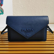 Prada Saffiano Leather Mini Bag 1BP020 Navy Blue 2020