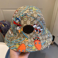 Gucci x Disney Donald Duck GG Canvas Bucket Hat Beige 2020