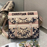 Dior Diorcamp Messenger Bag  in Multicolor Tie & Dior Embroidery 2020 