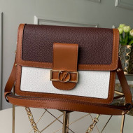 Louis Vuitton LV Lock Dauphine MM Shoulder Bag M53868 White 2019