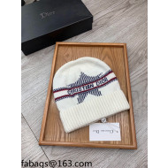 Dior Wool Knit Hat White 2021 110556